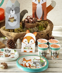 Woodland Animal Themed Party Decorations and Supplies